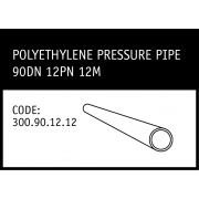Marley Polyethylene Pressure Pipe 90DN 12.5PN 12M - 300.90.12.12